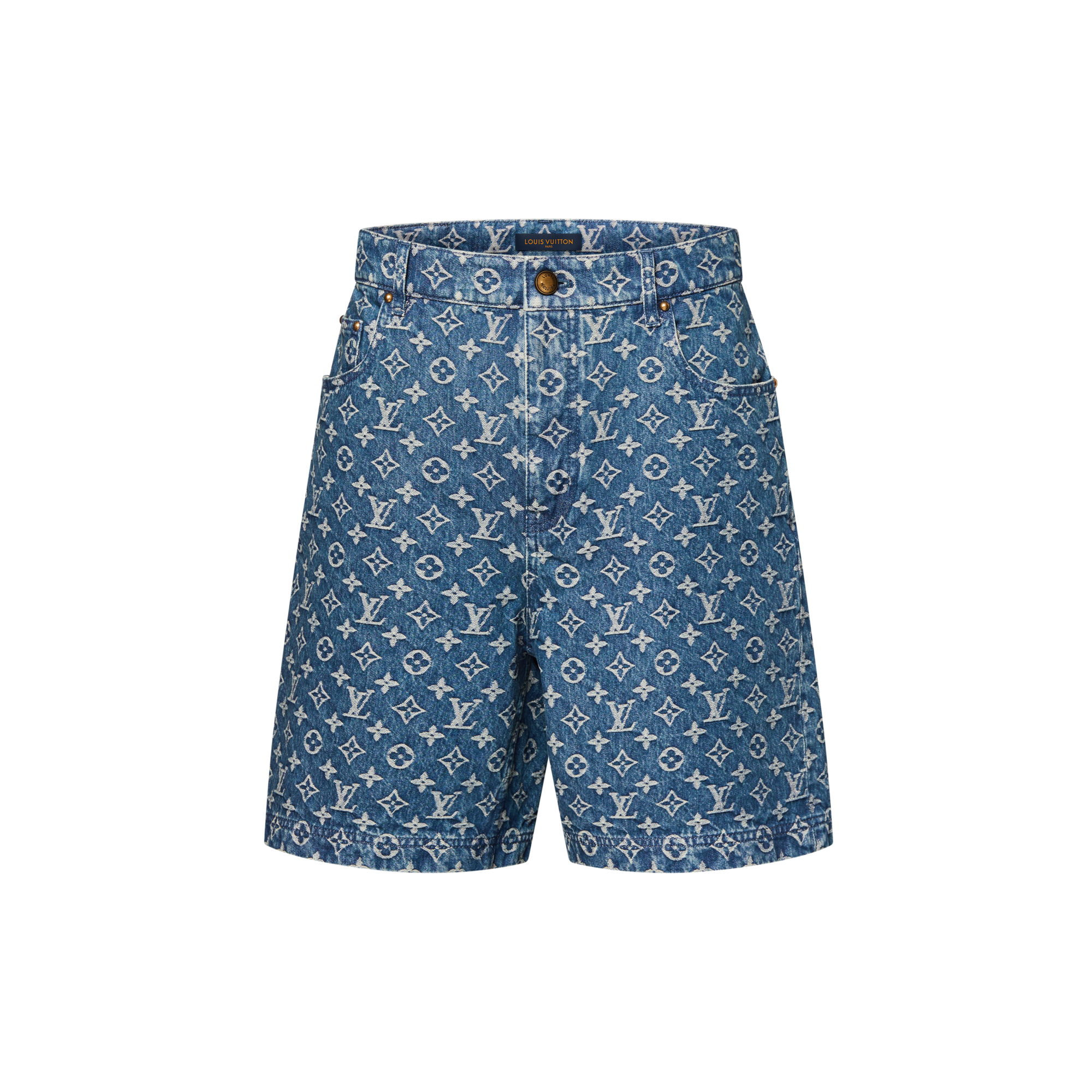 LOUIS VUITTON ブルー ショートパンツ M Monogram Denim Shorts - Men - Ready-to-Wear | LOUIS VUITTON ®